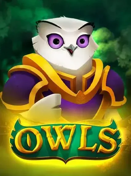 Decorative casino game artwork for ChainLuck: Owls