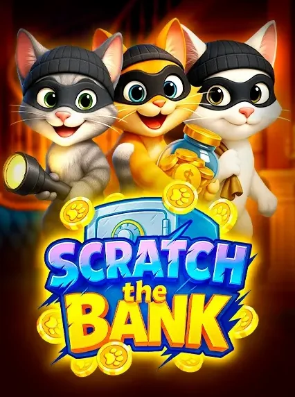 Decorative casino game artwork for ChainLuck: Scratch The Bank